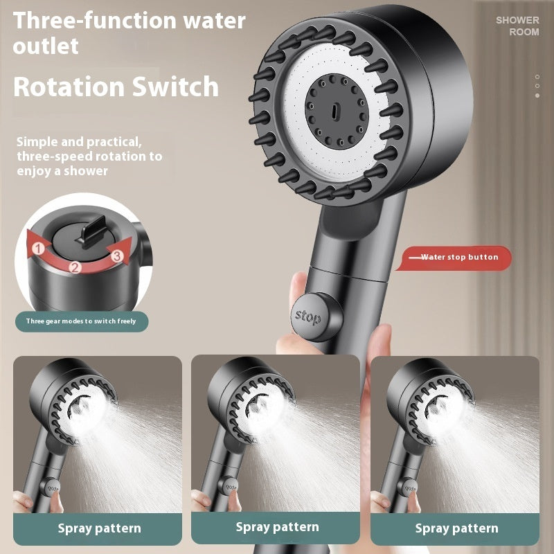 Supercharged Shower Head Pressurized Filtration Bath Set