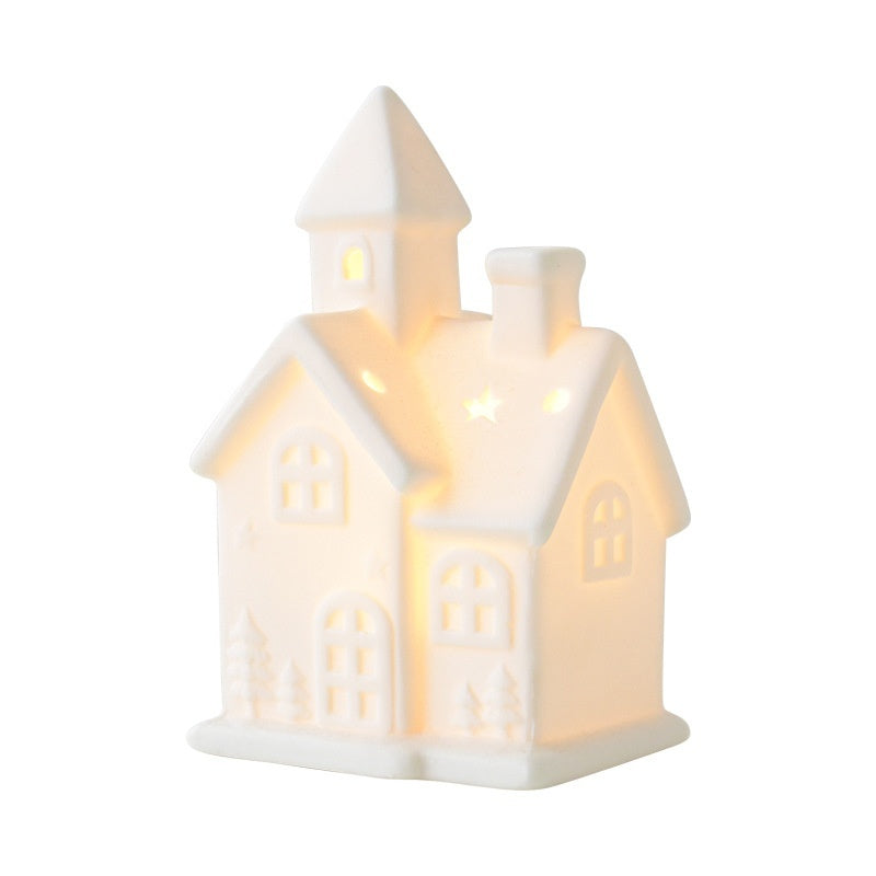 Ceramic Christmas Tree Desktop Decoration Luminous