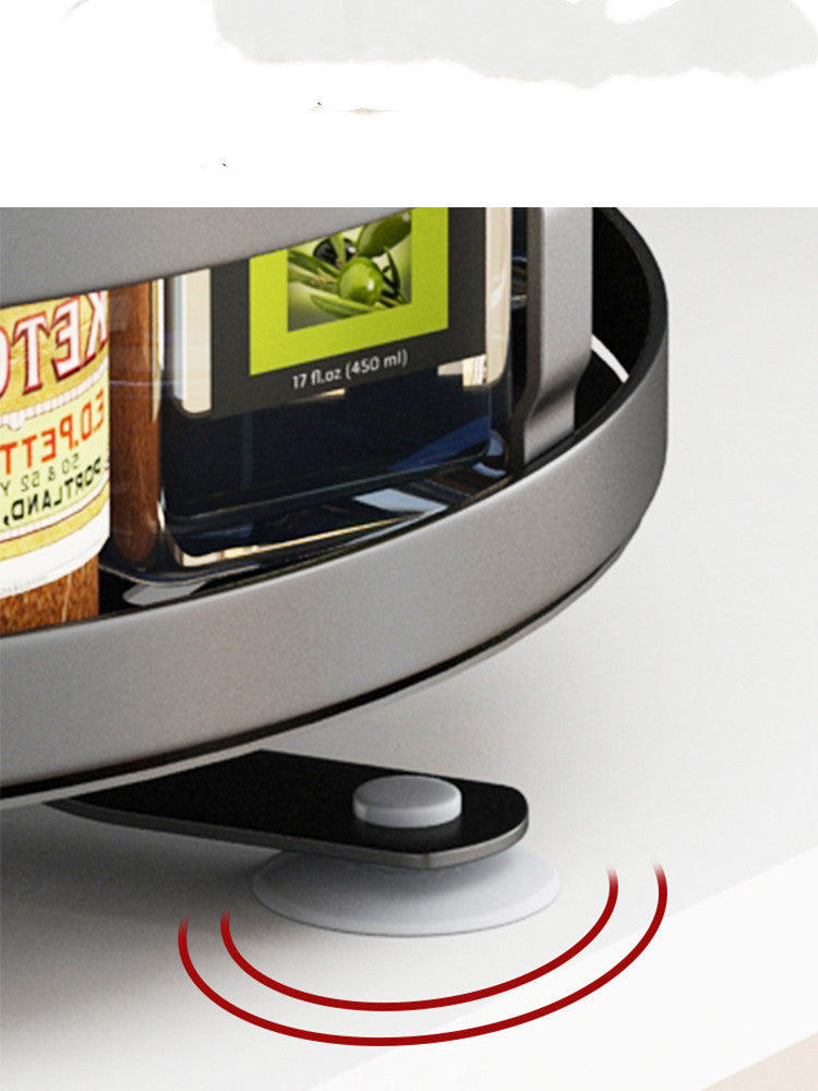 Rotatable kitchen seasoning rack