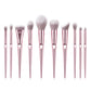10 PCs Thumb Makeup Brushes Suit Powder Foundation Brush Beauty Tools