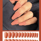 Frosted ballet fake nails