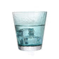 Ink Blue Hammer Patterned Glass Water Cup