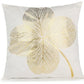 Elegant White and Gold Decorative Pillow Covers