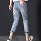 High Waist Nine-point Harem Daddy Women Pants Ripped Jeans Women