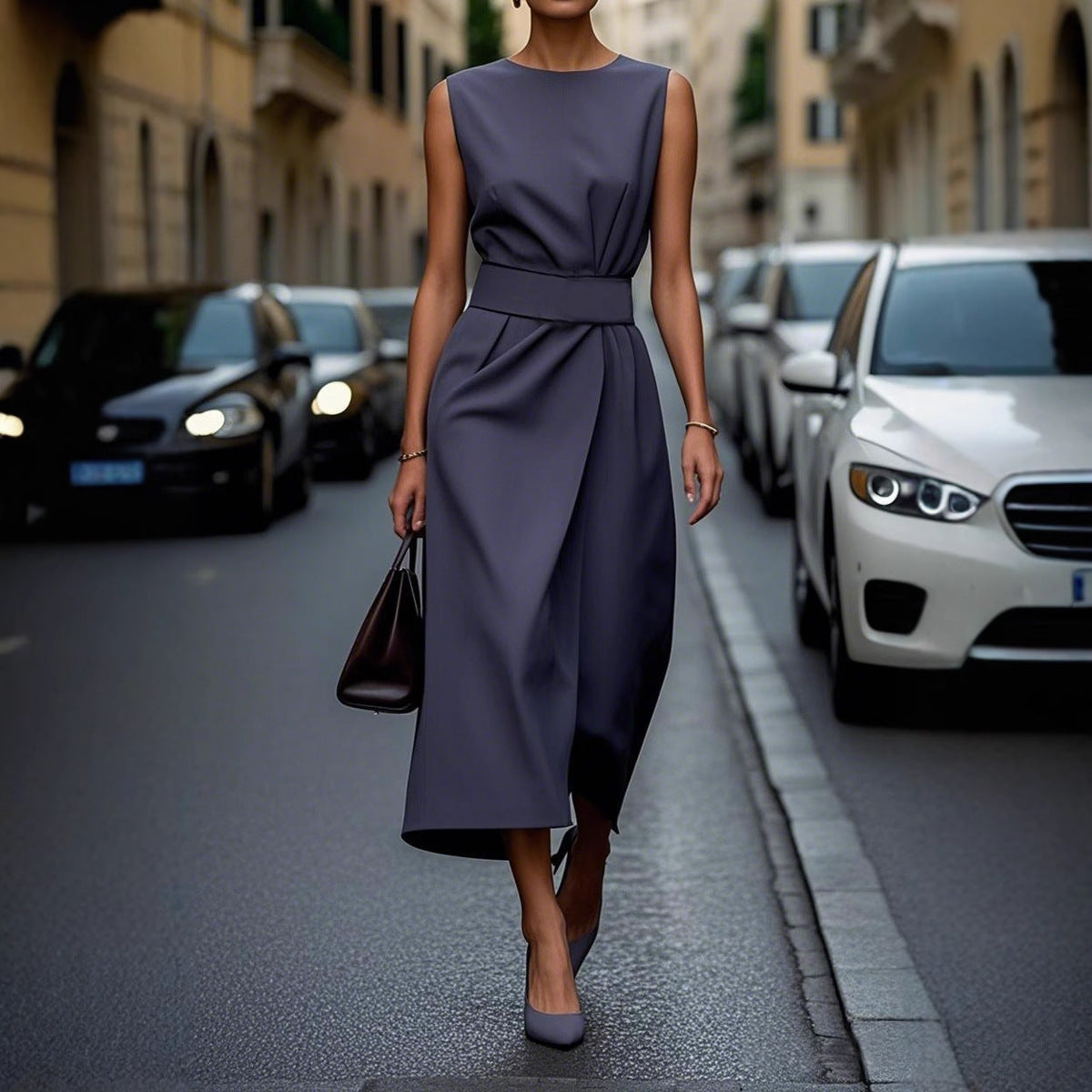 Summer Irregular Sleeveless Dress