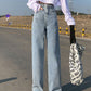 Wide Leg Jeans For Women Bottom Baggy Denim Pants Trousers