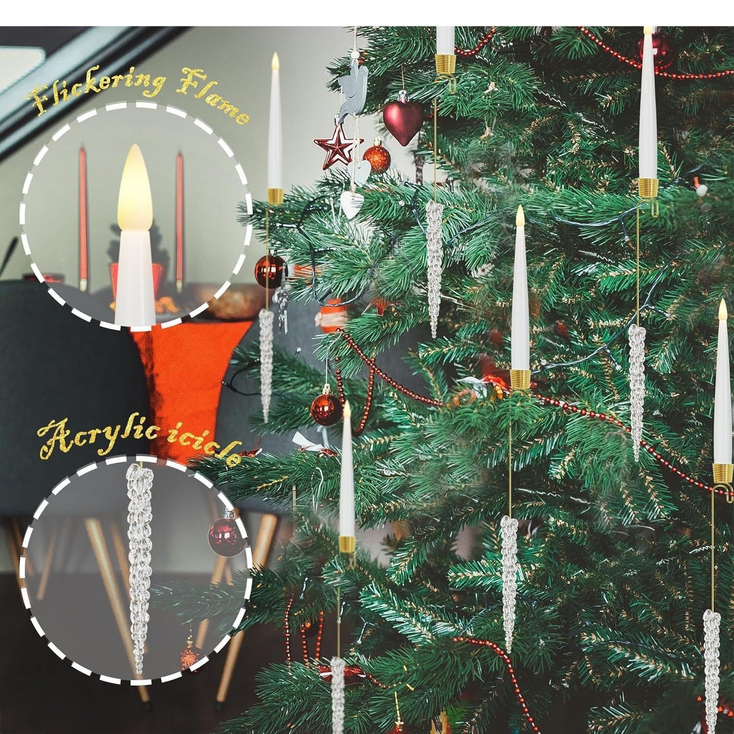Christmas Candle LED Indoor Holiday Christmas Tree