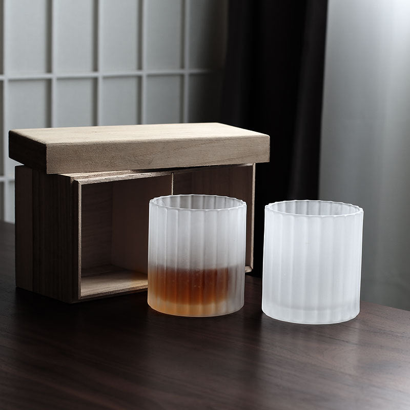 Crystal Glass Water Cup Box Set