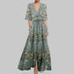 Fashion Print Half-sleeve V-neck Dress