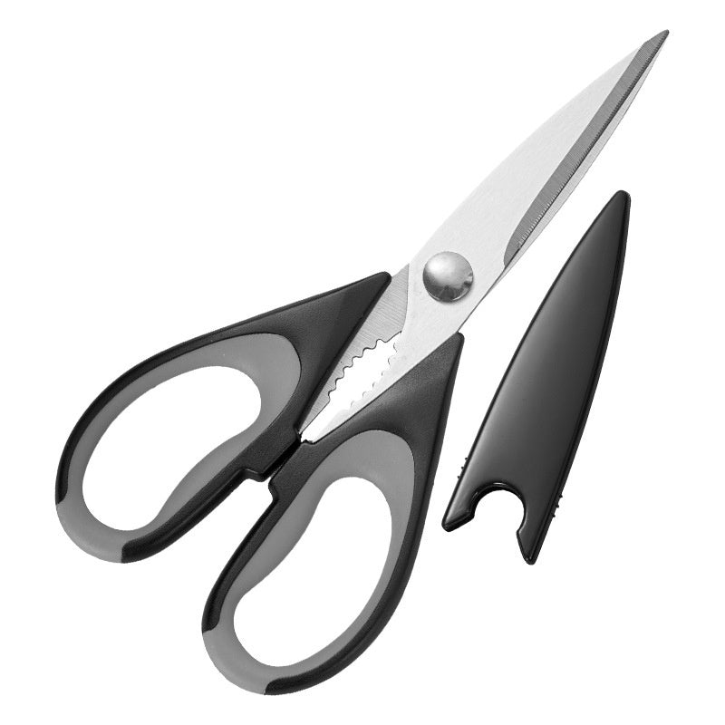 Stainless Steel Kitchen Scissors Household With Scissors Cover