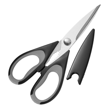 Stainless Steel Kitchen Scissors Household With Scissors Cover