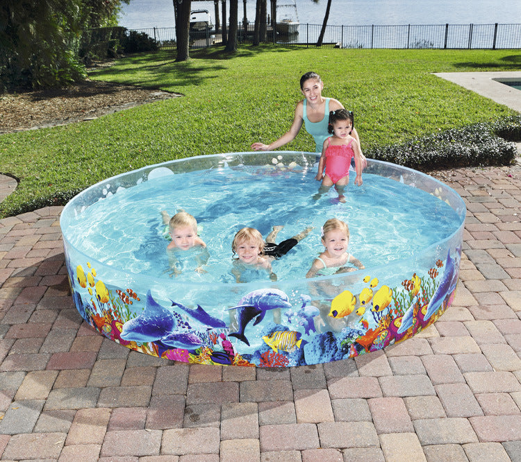 Hard Glue Pool Transparent Marine Animal Inflatable Pool