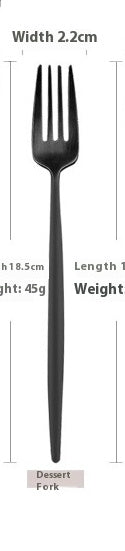 Stainless Steel Knife And Forks Spoon Coffee Spoon Chopsticks Sets