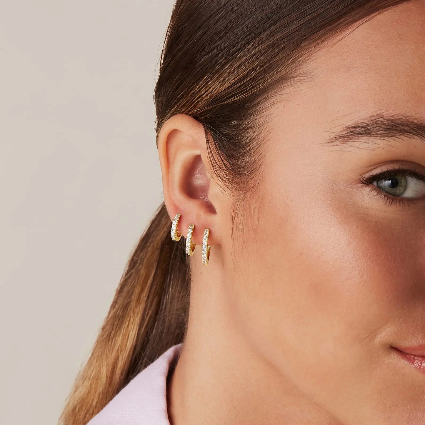 PAVOI 18K Gold Plated 925 Sterling Silver Post