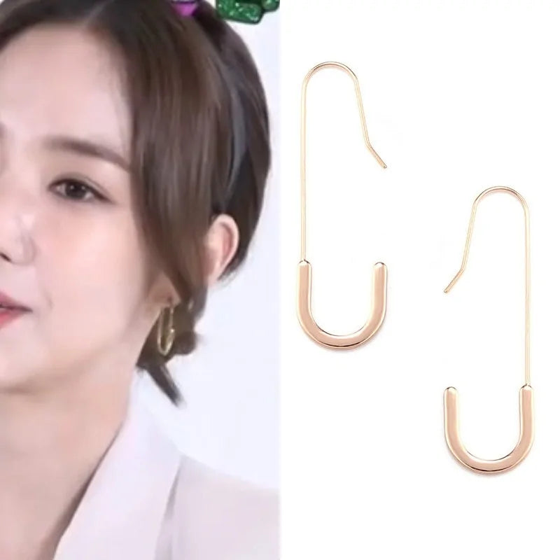 MENGJIQIAO 2019 Korean TV Star Crystal Tassel Drop Earrings