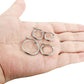 ORAZIO 4 Pairs Stainless Steel Hoop Earrings Set