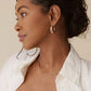 PAVOI 14K Gold Plated Sterling Silver Posts Chunky Hoop Earrings