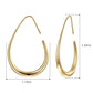 Lightweight Teardrop Hoop Earrings for Women