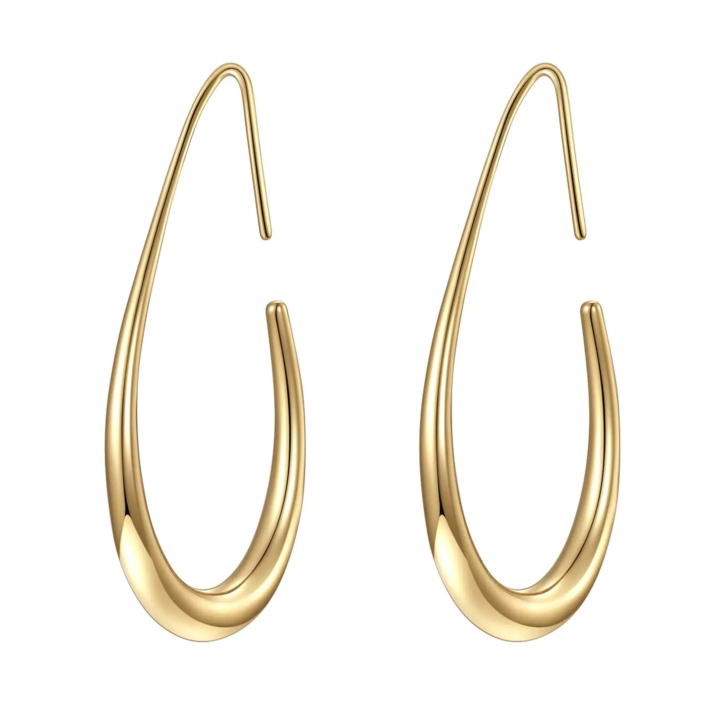 Lightweight Teardrop Hoop Earrings for Women