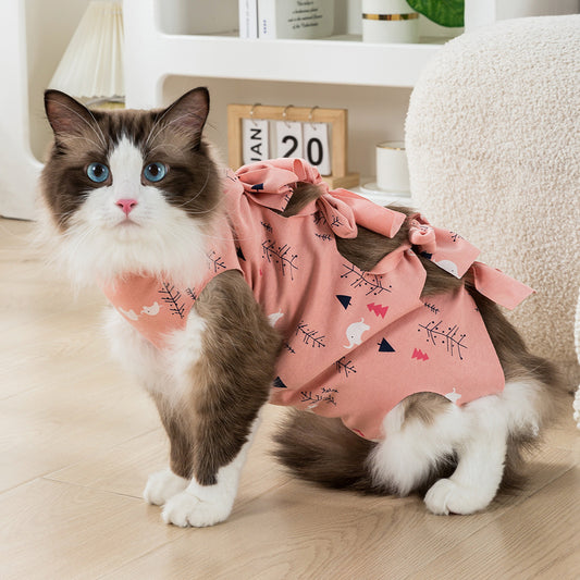 Pet Cat Sterilization Clothing Anti-licking Anti-off Breathable