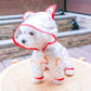 Dog Clothe Rainbow Waterproof Raincoat