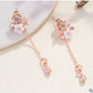 MENGJIQIAO 2019 Korean Cubic Zircon Drop Earrings For Women