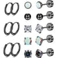 Jstyle Surgical Steel Earrings for Sensitive Ears