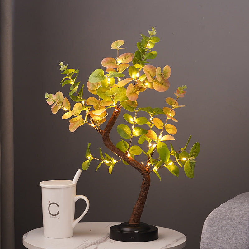 Thanksgiving Maple Leaf Tree Lamp Decorative Creative