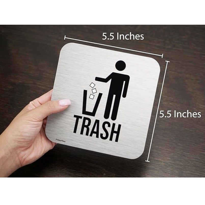 Kitchen Trash Can And Recycling Bin Stickers