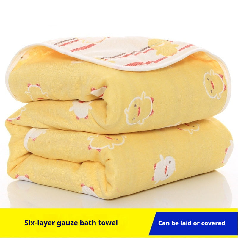 Six-layer Gauze Children Towel Quilt Baby Baby Gauze Bath Towel