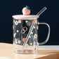 Glass Straw Portable Clear Water Cup