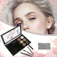 Natural Brown Eyebrow Powder Palette Eye Contour Enhancers Eye Brows Shadow Stamp Shaping Waterproof Makeup Kit With Brush