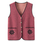 Vest Cardigan For Elderly Women Waistcoat