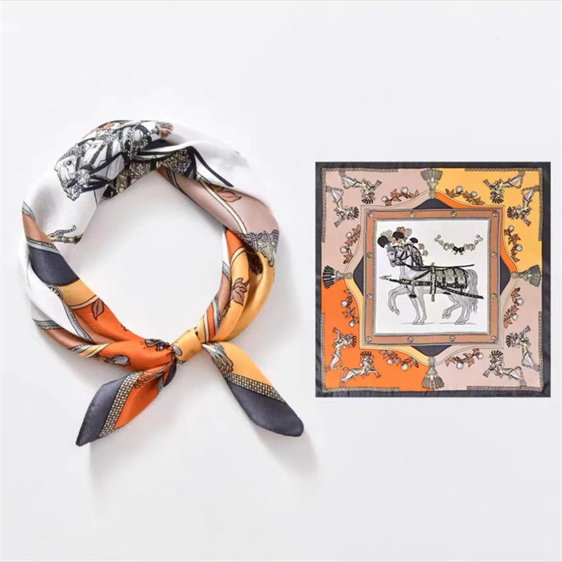 Crepe Satin Scarf For Women