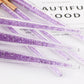 7 Purple Crystal Makeup Brushes Beginner Beauty Tools Brush Set New