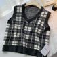 Women's vest sleeveless waistcoat knitted waistcoat