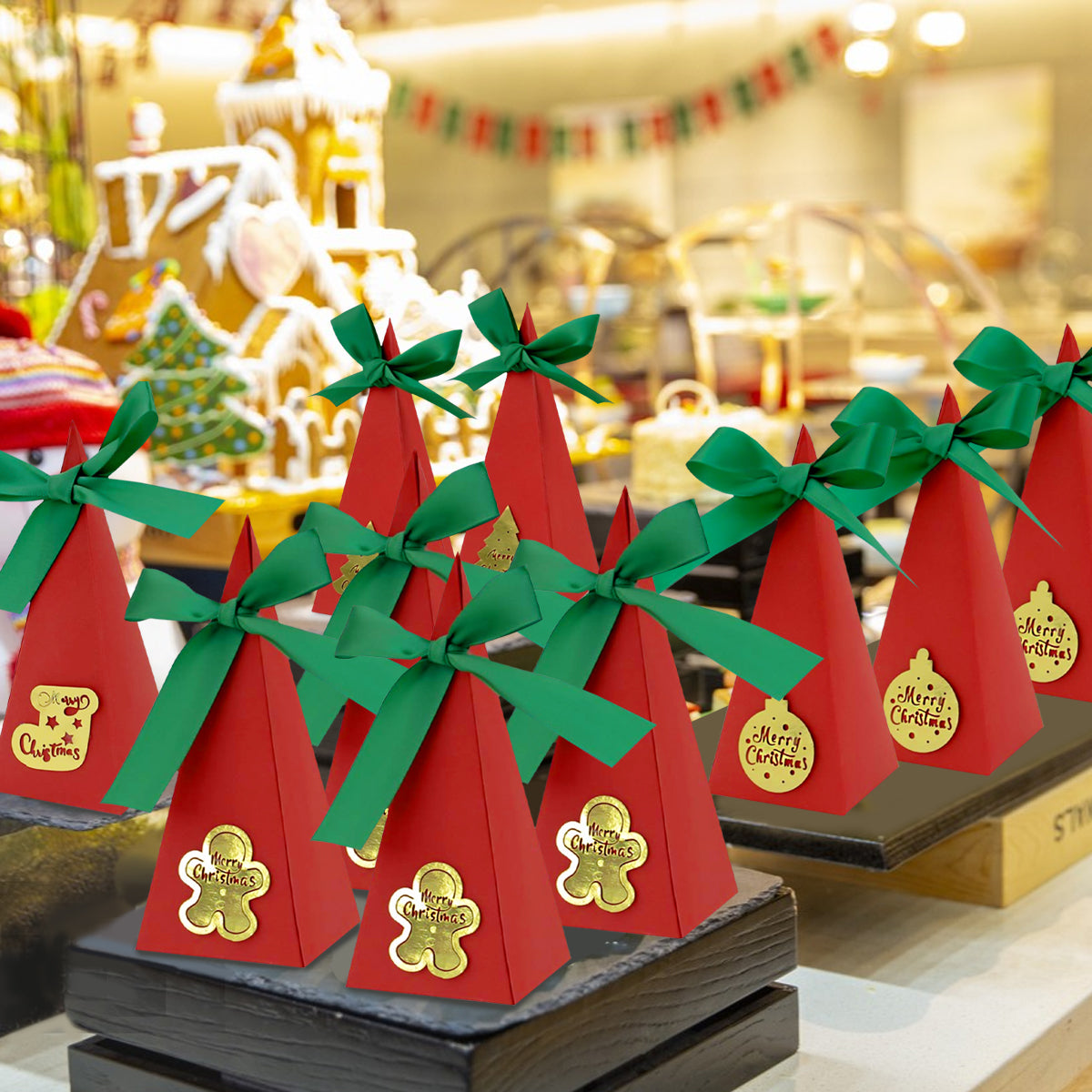 20 Packs Christmas Treat Boxes Goody Boxes