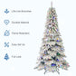 Illuminated Christmas Tree For Home Living Room Festive Decoration