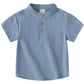 Boy V-neck Short Sleeve Shirt