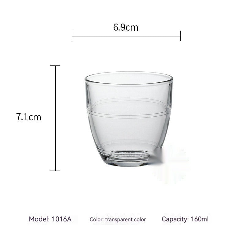 Tempered Glass Water Wine Glass Heat-resistant Scaled Milk Cup