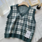 Women's vest sleeveless waistcoat knitted waistcoat