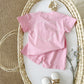 Heart Printing Short Sleeve Suit Korean Style