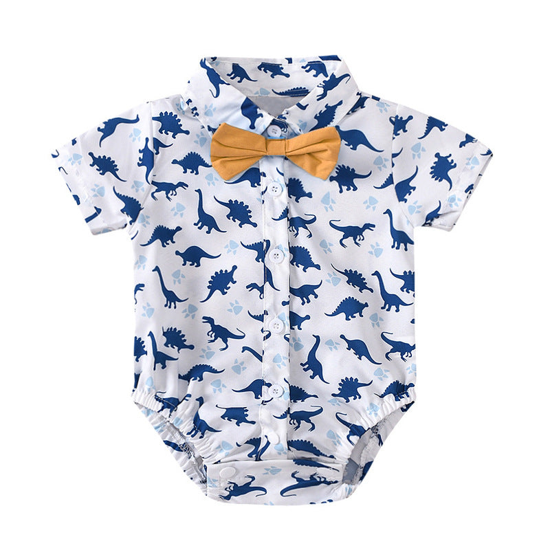 Baby Boy Summer New Short Sleeved Kazakhstan Shorts Suit Boy