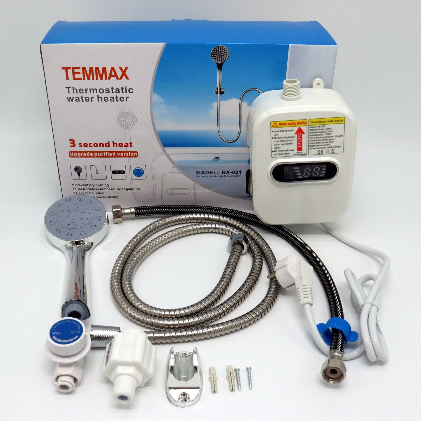 Small Electric Kitchen Treasure Thermostatic Shower Set