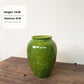 Ceramic Vase Soda Green Stoneware Vase Vintage Jar