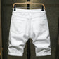 Men's Jeans Shorts Ripped Thin Breeches