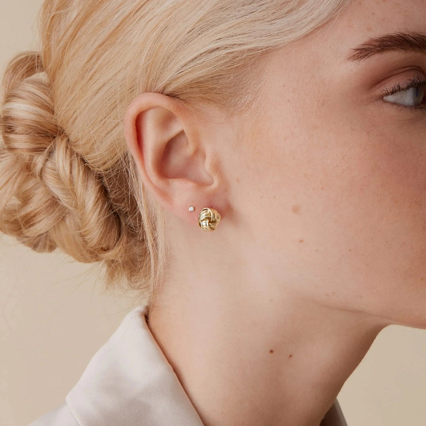 PAVOI 14K Gold Plated Sterling Silver Post Love