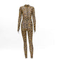 Leopard Print Jumpsuit Slim Fit Sexy Leggings Ladies Jumpsuit Women