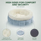Donut Dog Beds For Small Dogs - Round Cat Beds For Indoor Cats Washable Pet Bed For Puppy And Kitten With Anti-Slip Bottom