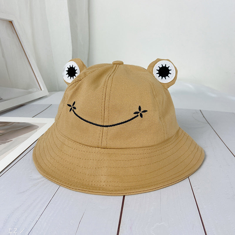 Fashionable Summer Hats For Children And Adults With Frog Pattern